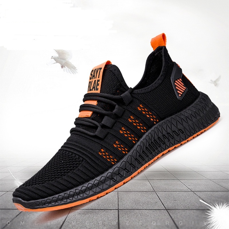 Casual Shoes Fashion Sneakers Lightweight Breathable Walking Shoe Lace Up Male Footwear