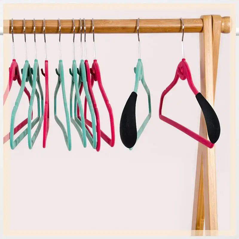10pcs Velvet Hanger Shoulder Pads – No-Bump Sweater & Suit Hanger Protectors for Clothes Shape Support