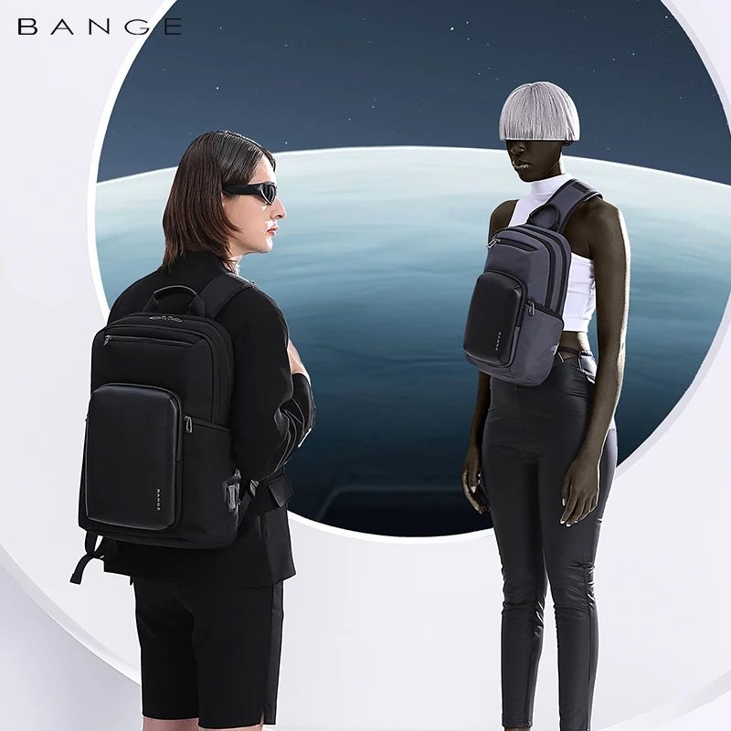BANGE Waterproof Sling Bag Large Capacity Multifunction Crossbody