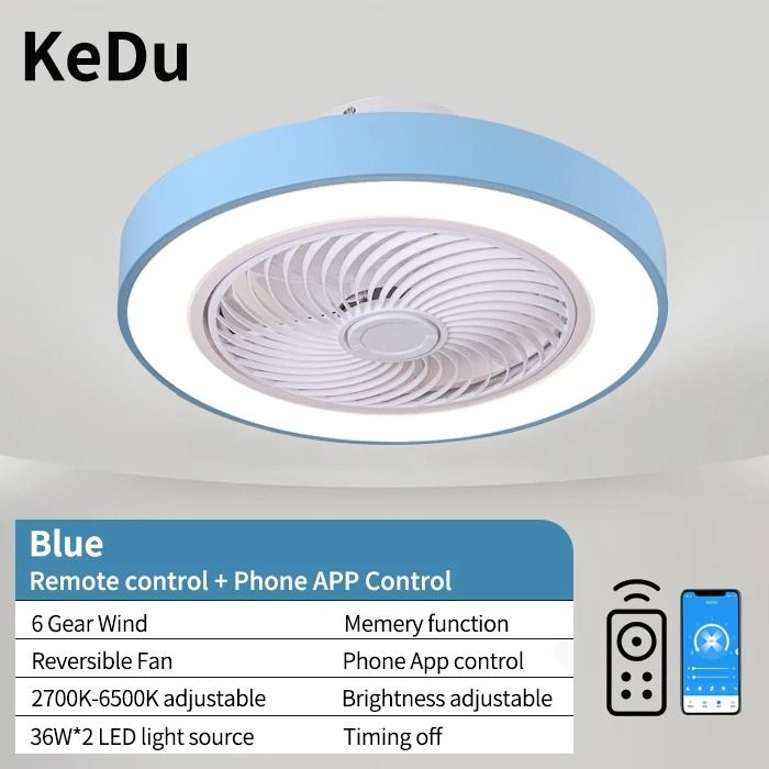 Integrated Modern Ceiling Fan Light