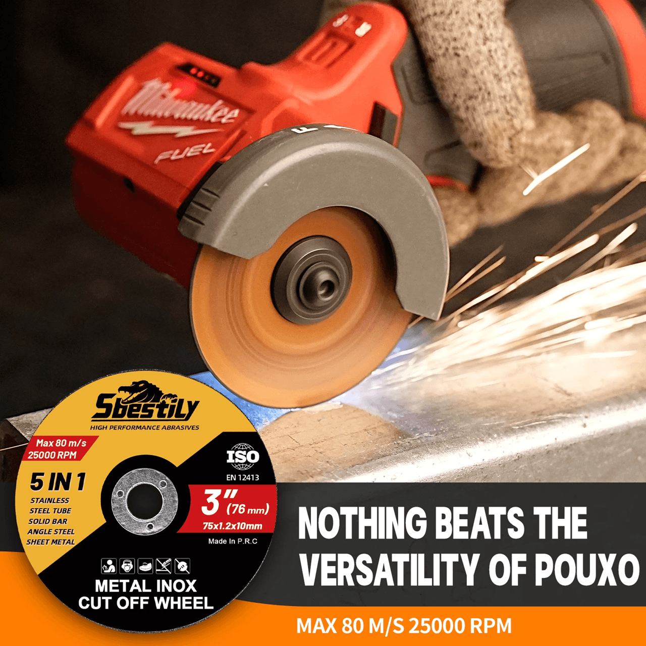 75mm Metal Cutting Disc Mini Cut Off Wheel for Steel and Stainless Steel