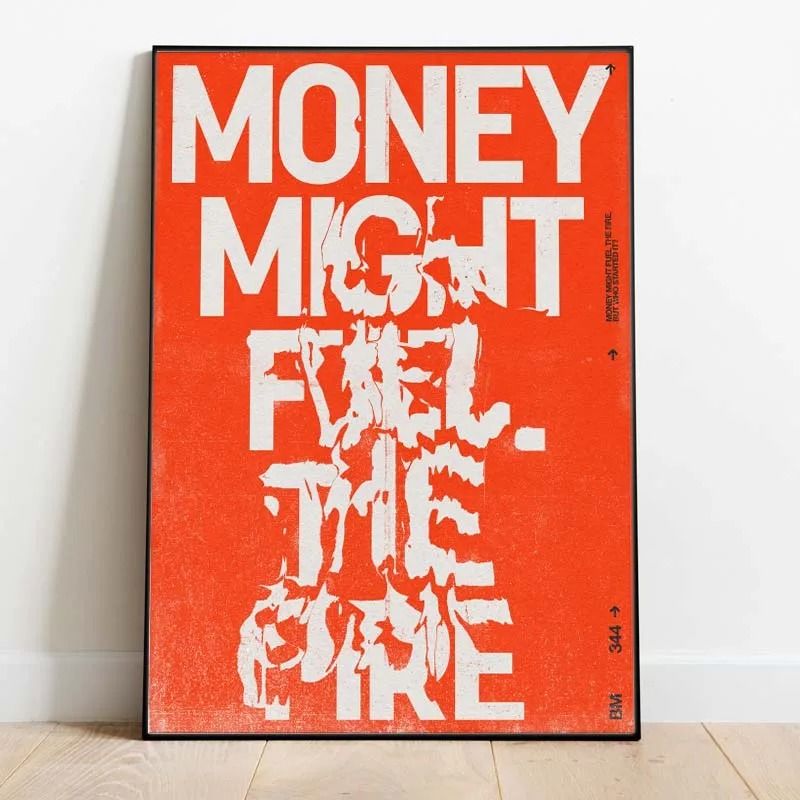 Modern Retro Inspirational Quote Canvas Art
