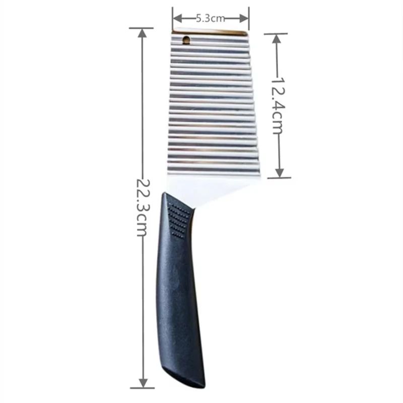 Ultimate Crinkle Cut Potato Slicer & Wavy Vegetable Cutter – Manual French Fry Maker