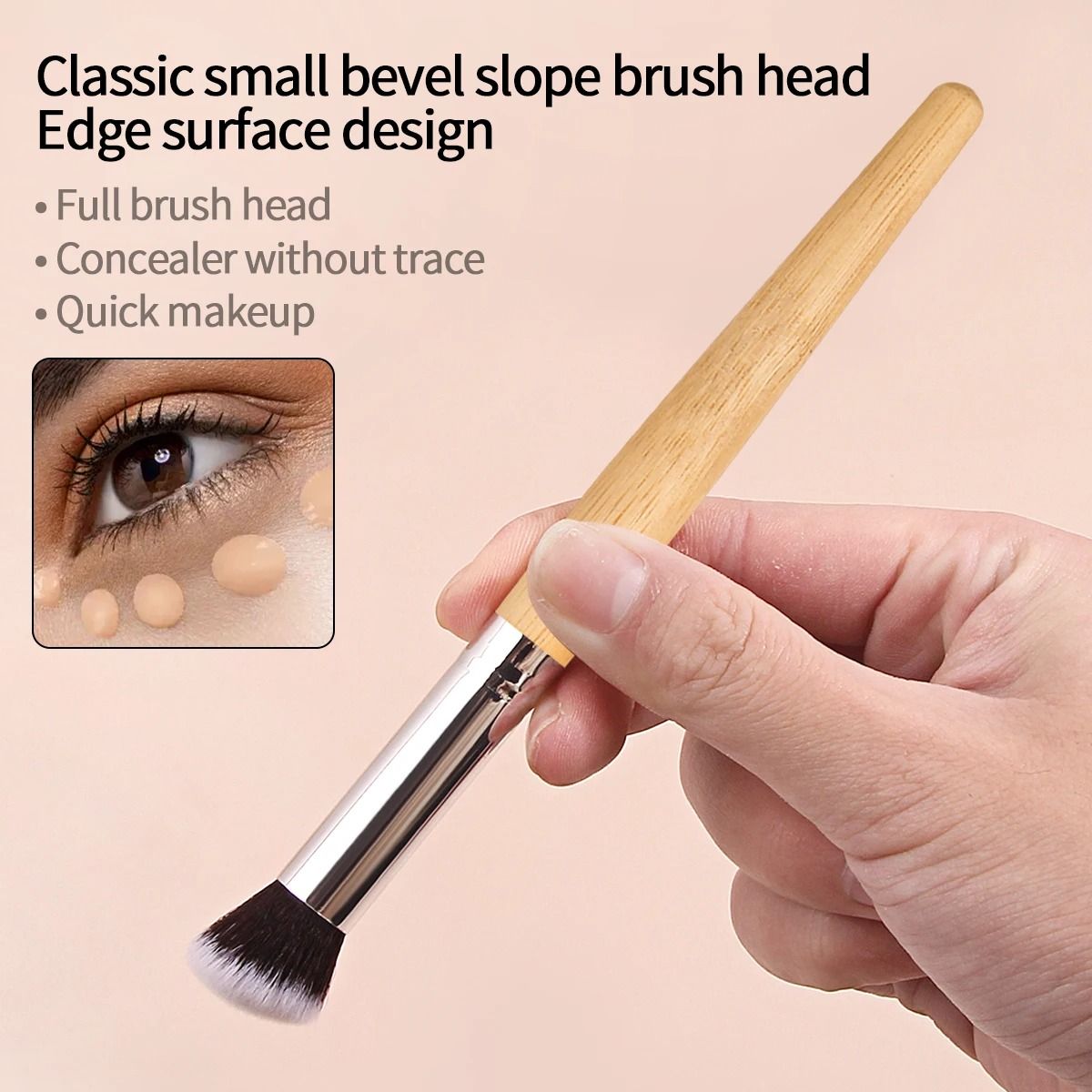 Professional Bamboo Precision Concealer and Detail Brush