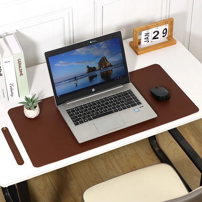 Stain Resistant Leather Computer Desk Mouse Pad Waterproof Writing Mat