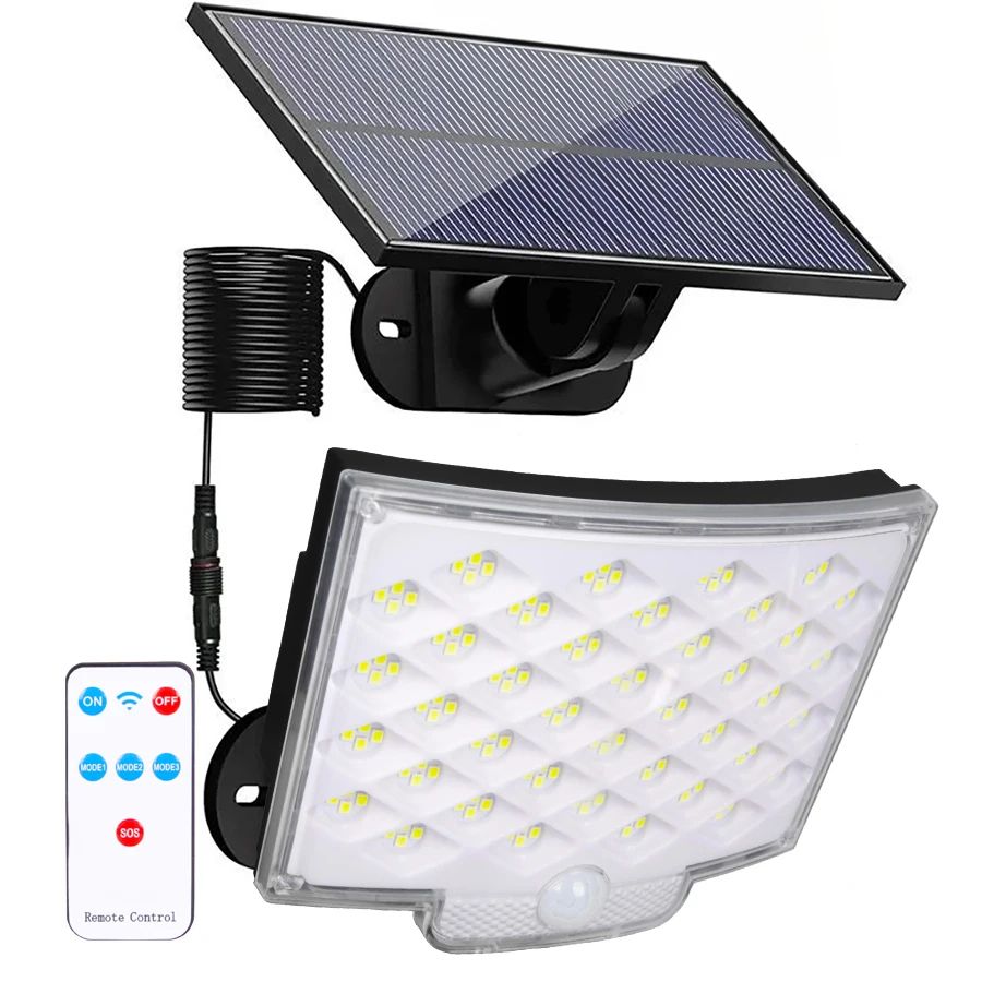 SolarGuard Pro Solar Motion Sensor Light with Separate Panel – Waterproof Solar Flood Light Outdoor for Garden & Garage