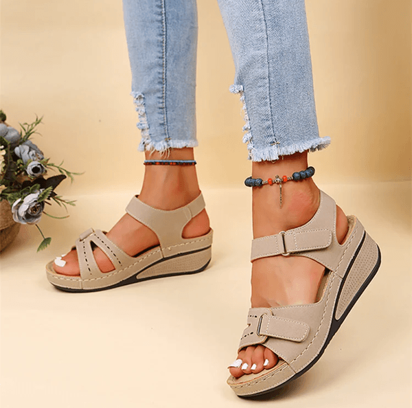 SlipOn Open Toe Casual Sandals for Women Comfortable Party Walking Shoes
