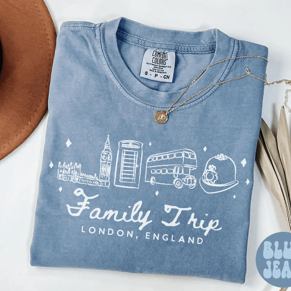 London England Vacation Shirt Family Trip Matching Travel Tee