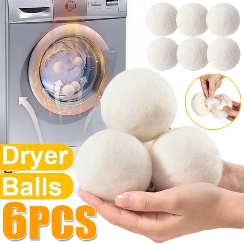 Wool Dryer Balls Reusable Laundry Softening Balls for Home Drying