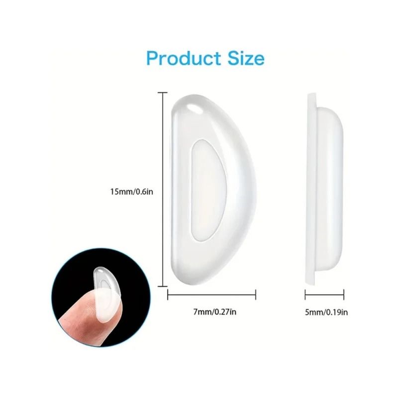 5pairs lot Non slip Silicone Nose Pads for Glasses and Sunglasses Soft Anti Slip Reading Glasses Accessories