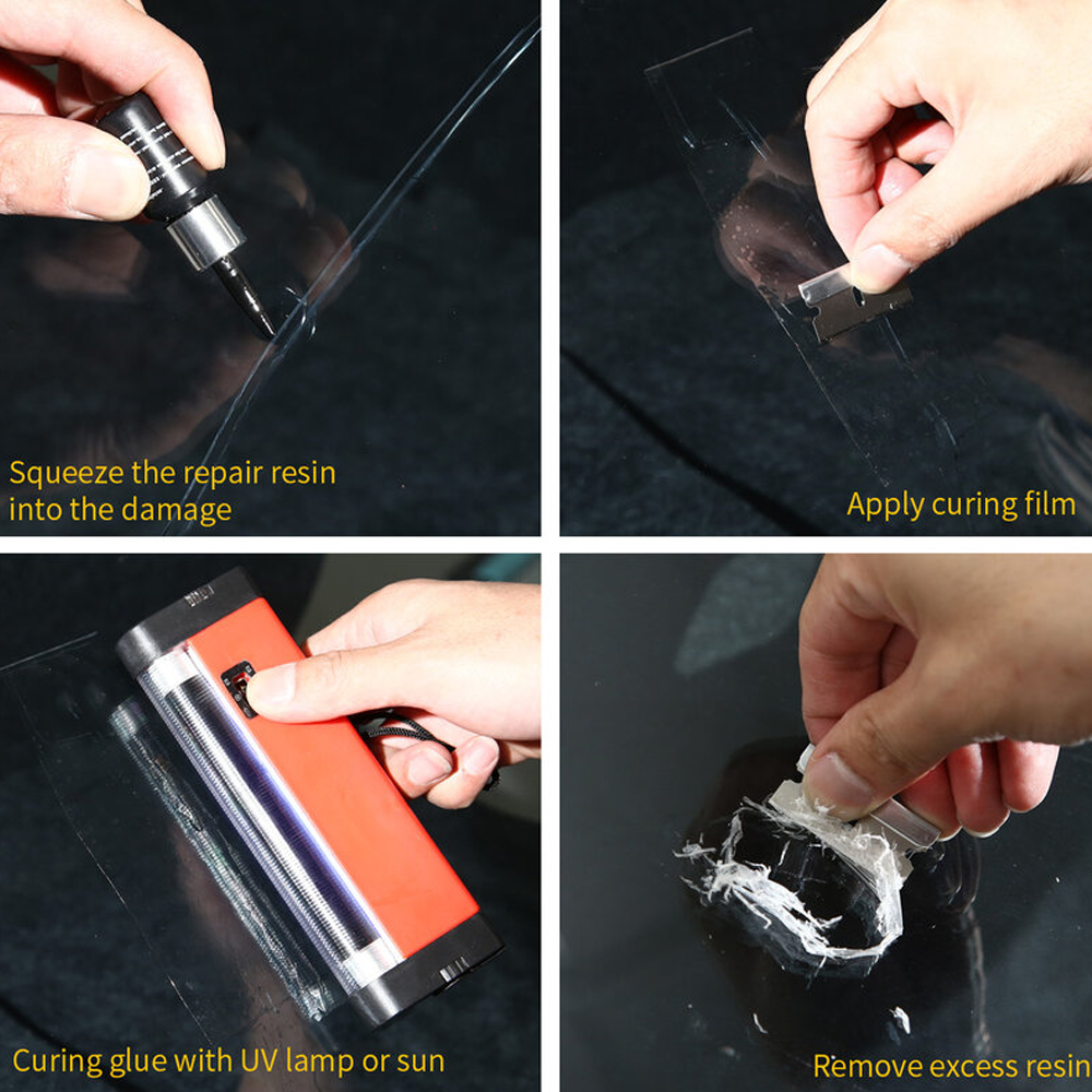 New Car Windscreen Glass Repair Kit – DIY Windshield Crack Fix Solution