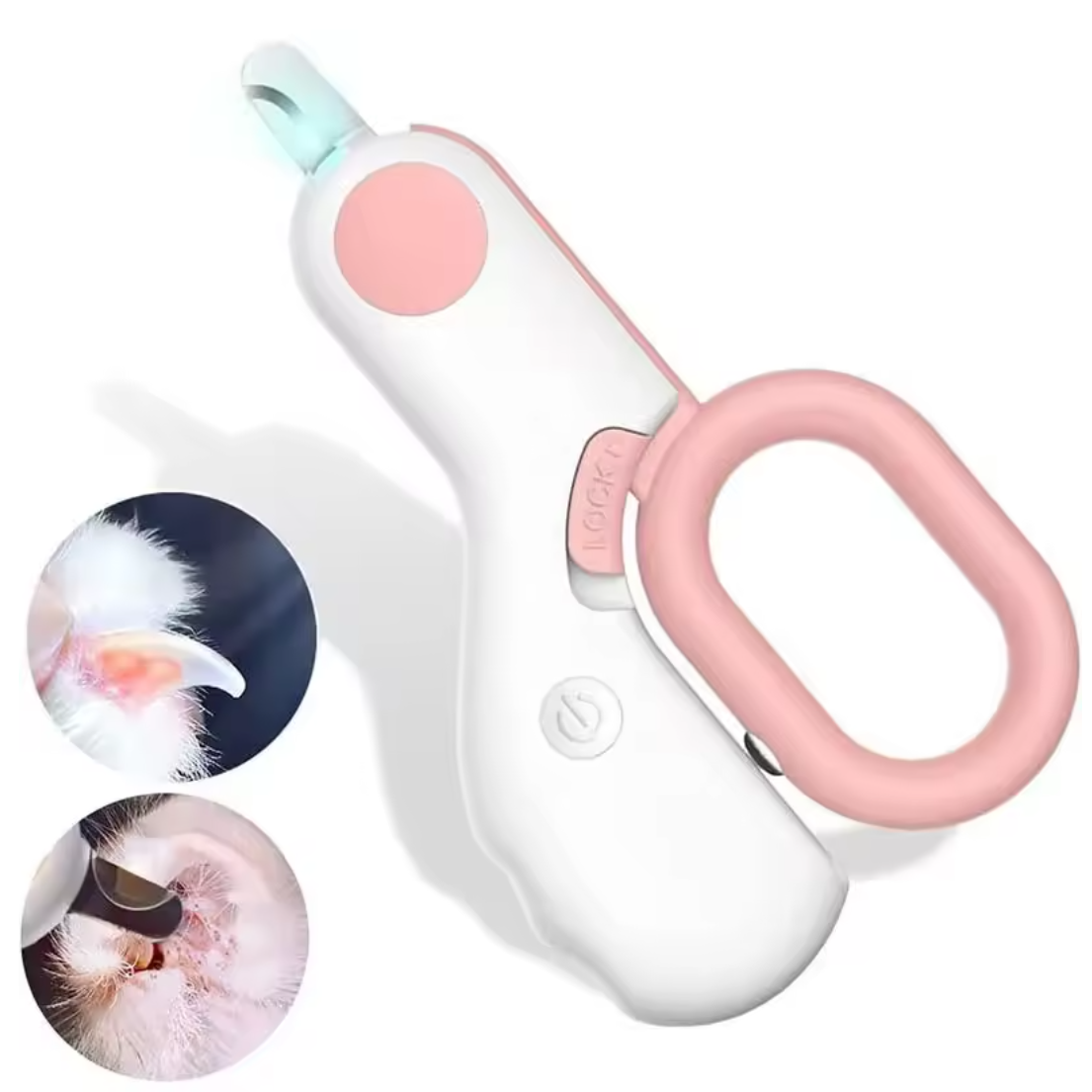 Professional Pet Claw Trimmer with Safety Lock, LED Light Cat Dog Nail Clipper Cutter, Puppy Kitten Grooming Tool Kit