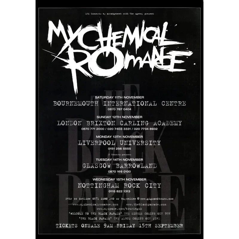 My Chemical Romance Canvas Poster Wall Art