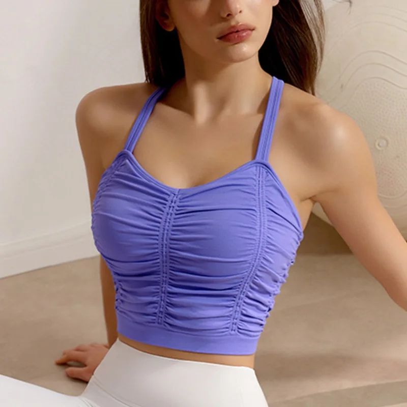 CloudRise Seamless Sports Bra Crop Top For Women Workout And Yoga