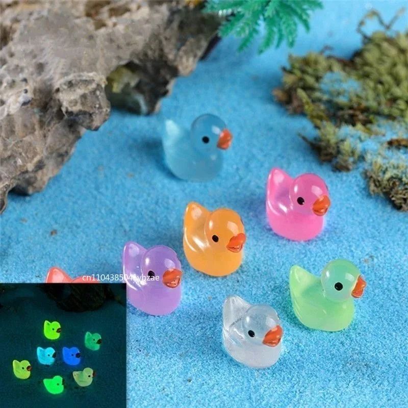 Glow in the Dark Mini Duck Figurines