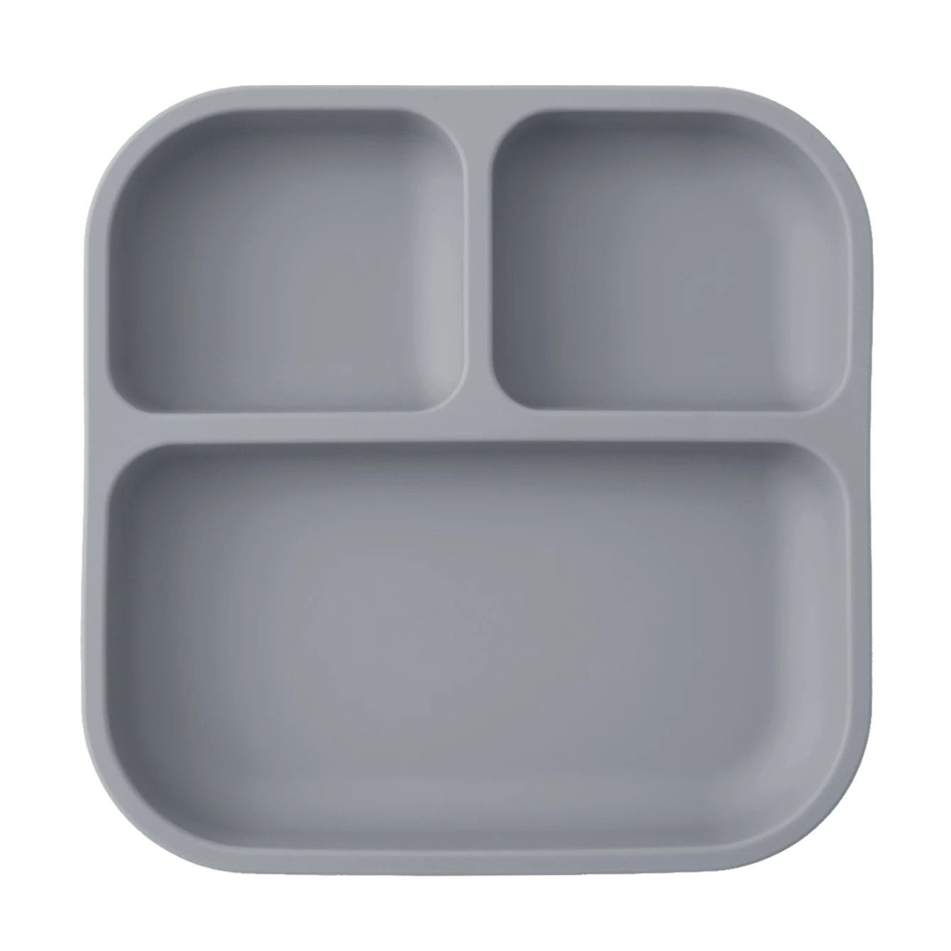 Divided Square Kids Silicone Suction Plate