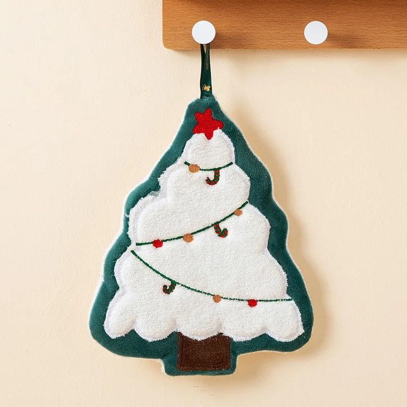 Festive Cartoon Kids Christmas Bath Towel
