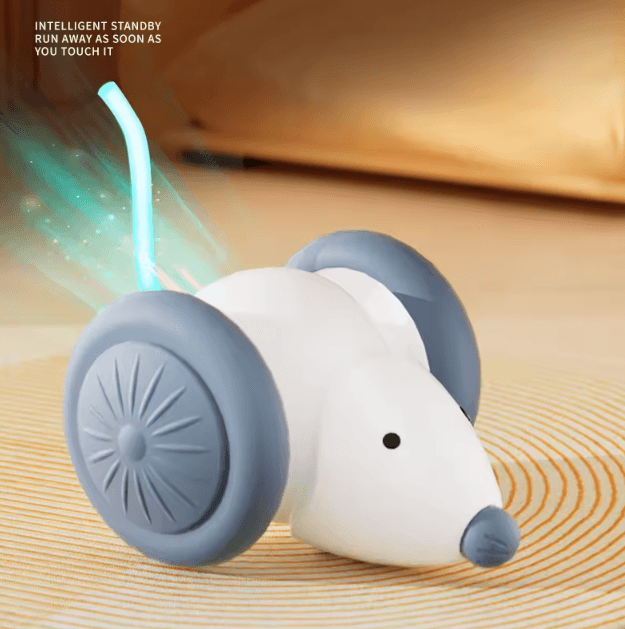 SmartChase Electric Mouse Cat Toy – Rechargeable Interactive Teaser Car