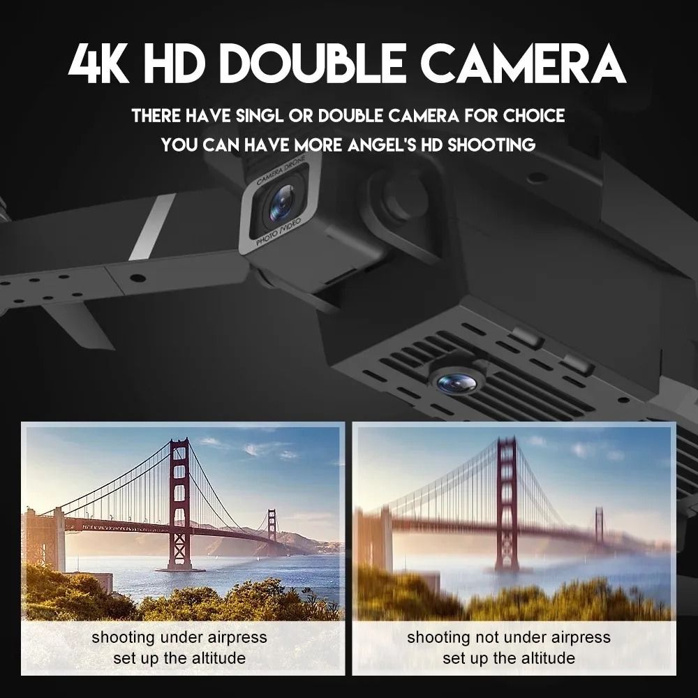 2024 E88Pro Foldable RC Drone with 4K Camera and 3 Batteries