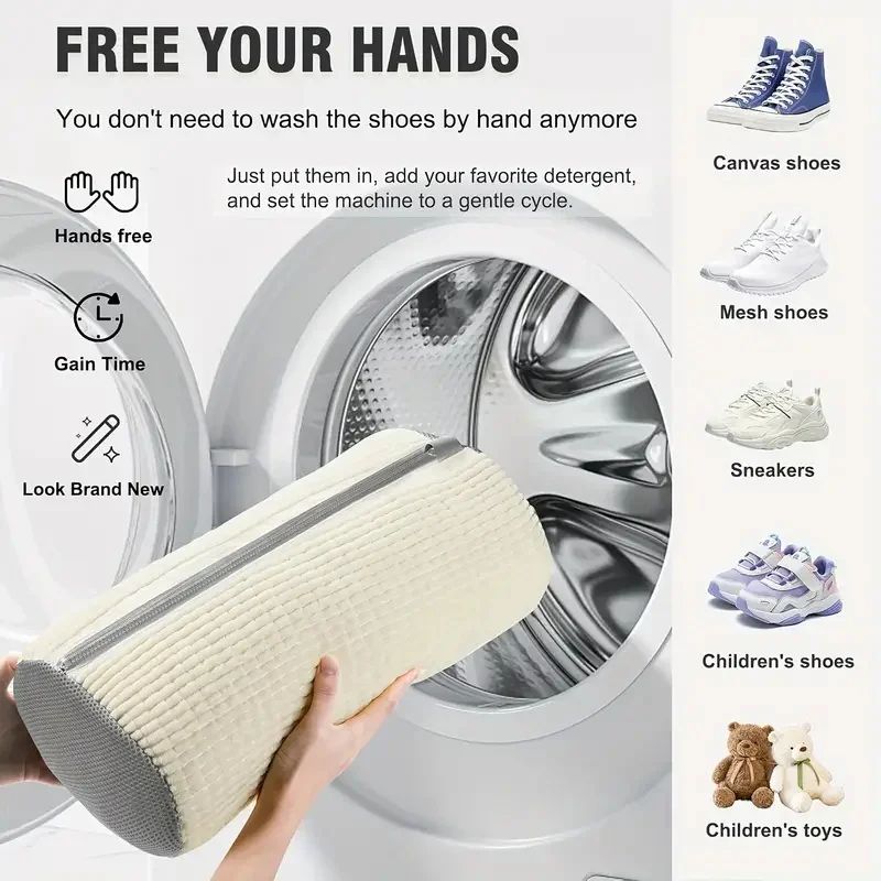 Reusable Shoe Washing Machine Laundry Bag