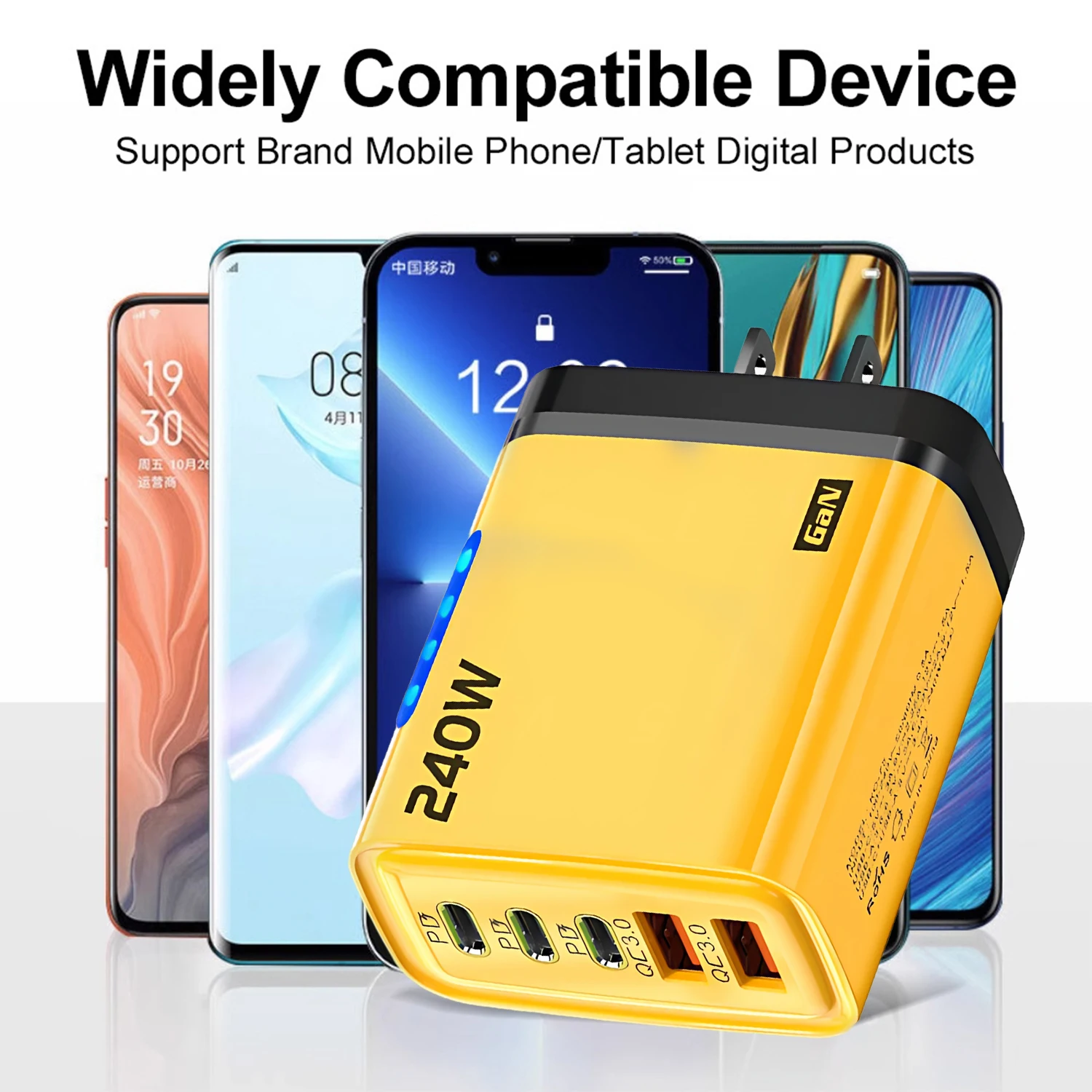 TypeC Cable PD, Fast Charging Adapter A USB To, USB Charger For IPhone Pro Desktop Laptop