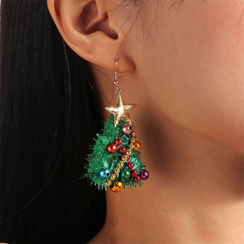 Merry Christmas Drop Earrings, New Fashion Mix Styles, Santa, Deer, Christmas Tree Dangle Earrings for Women