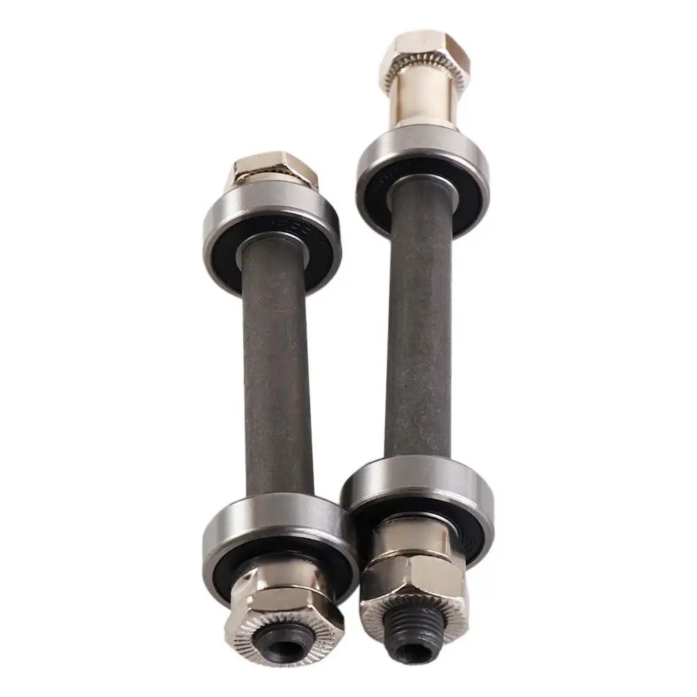 Quick Release Axle Steel Hollow Hub Shaft Kit – Front Rear Axle Set for MTB & Road Bikes