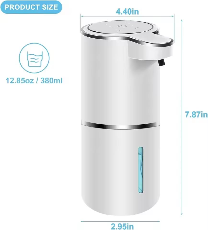 Automatic Touchless Foaming Soap Dispenser USB Rechargeable 380ml