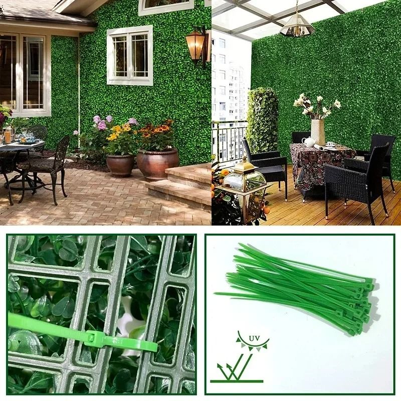 Premium Artificial Boxwood Hedge Wall Panels (10-Piece Set)