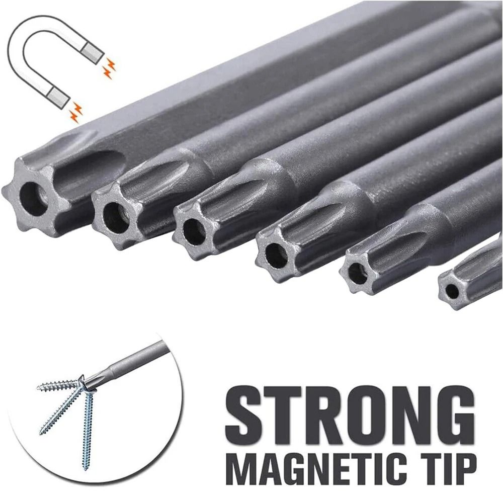 11 Piece Tamper Proof Security Bit Set 1/4 Hex Magnetic