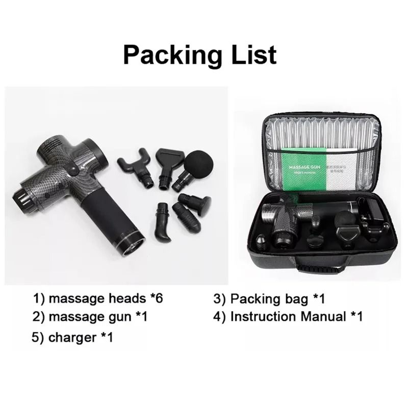 30-Level Percussion Massage Gun – Professional Deep Tissue Fascial System