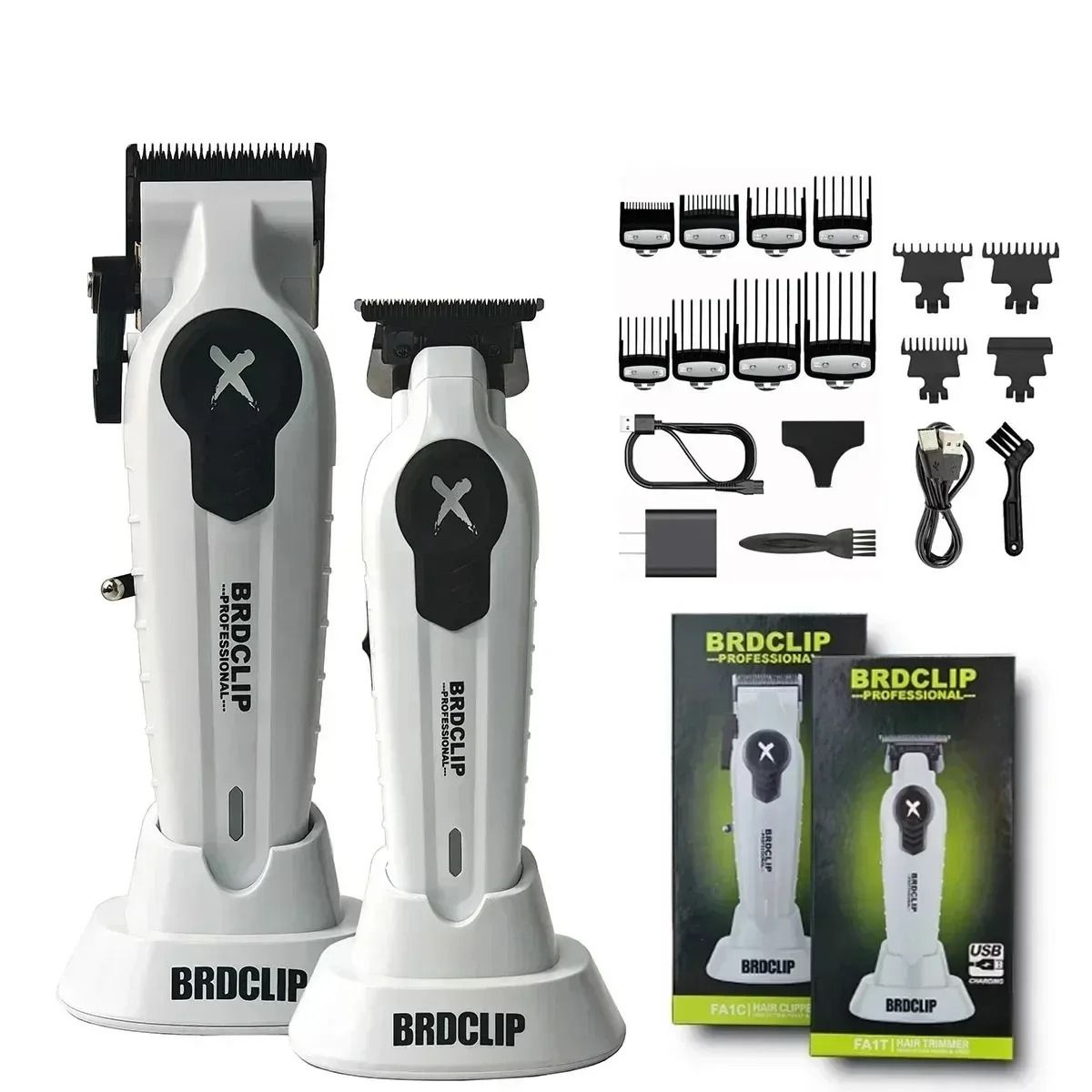 BRDCLIP X Series Professional Hair Clipper Trimmer and Shaver Set