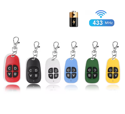 433MHz Copy Remote Control – 4-Key RF Garage & Gate Opener Duplicator