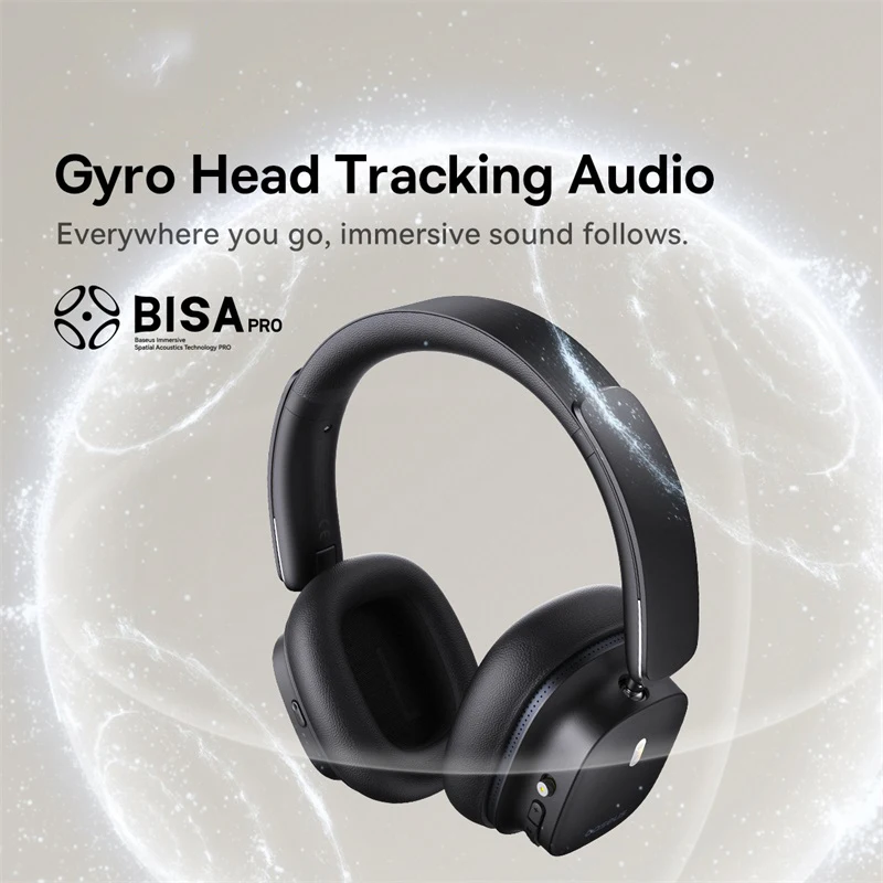 Hi-Res LDAC Baseus Bowie 30 Max, 3D Spatial Audio, Over Ear Bluetooth Headphones