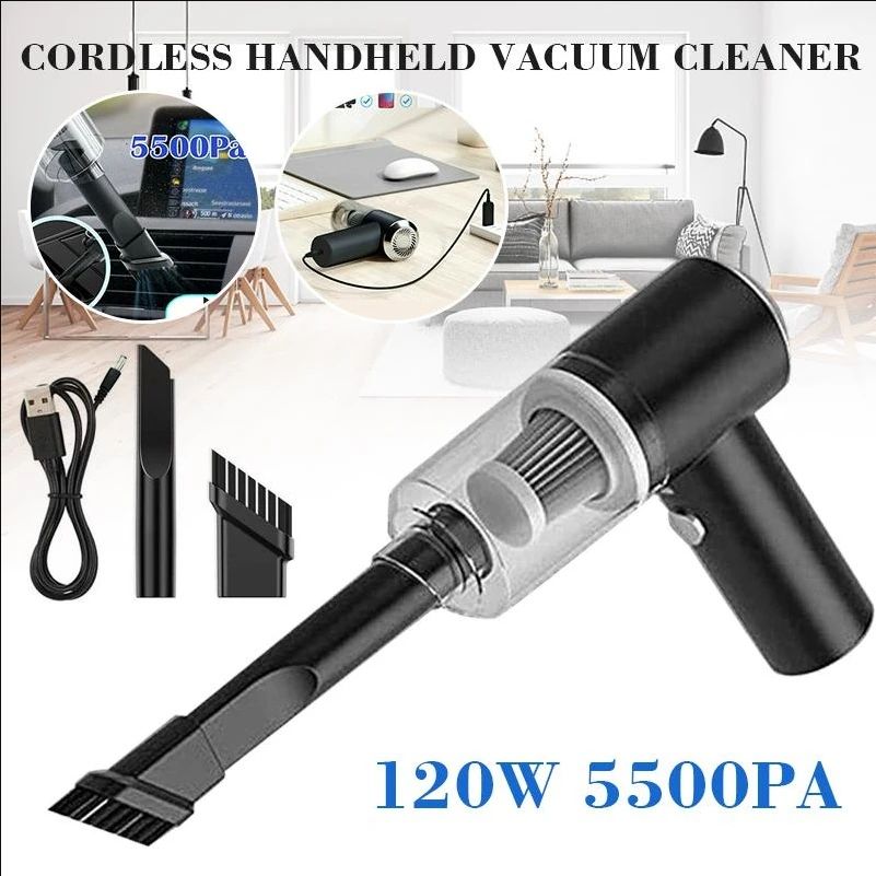 Wireless Handheld Keyboard Vacuum – Powerful Computer Cleaning Vacuum for Home & Office