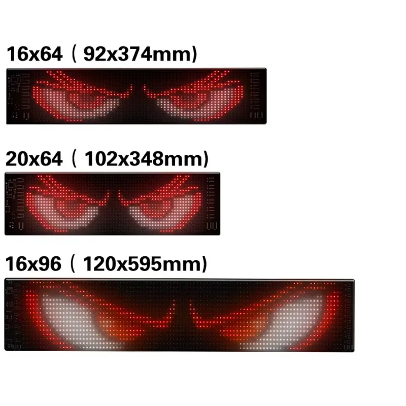 Car/Truck RGB Bluetooth Panel Lamp, LED Matrix Pixel Lights, Programmable Bluetooth App Control, Flexible Display Light