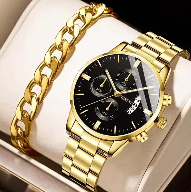 Stainless Steel Luxury Quartz Watch