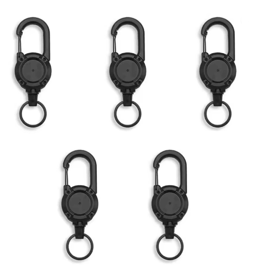 SteelGrip Retractable Carabiner Keychain