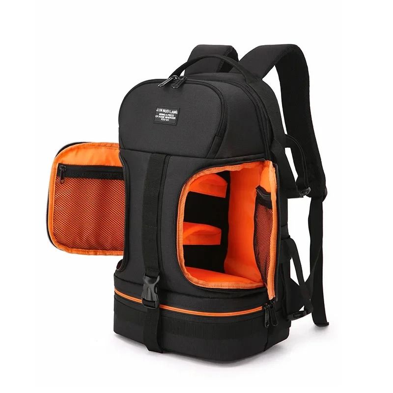 Large Capacity Waterproof DSLR Camera Backpack with 15.6 Inch Laptop Compartment