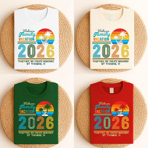 Custom Family Vacation Shirt Matching Tee