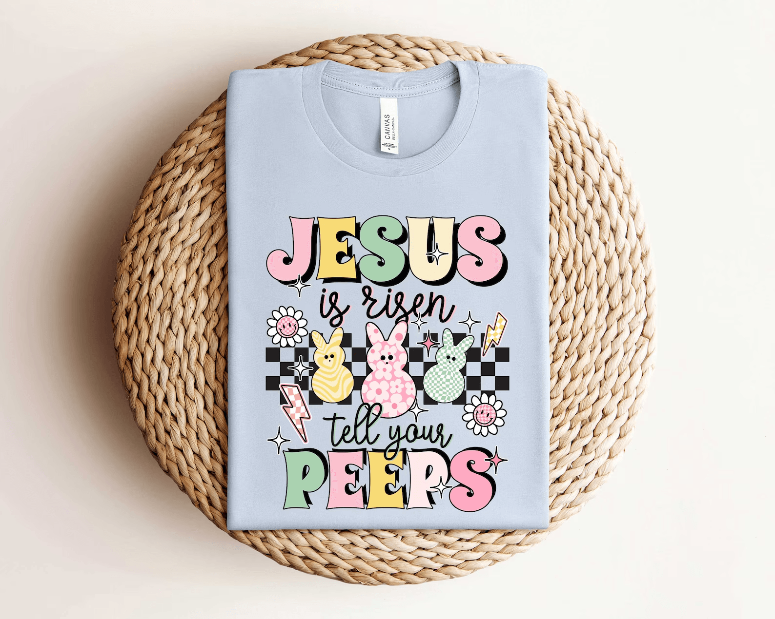 Jesus Is Risen Kids Easter Christian T Shirt