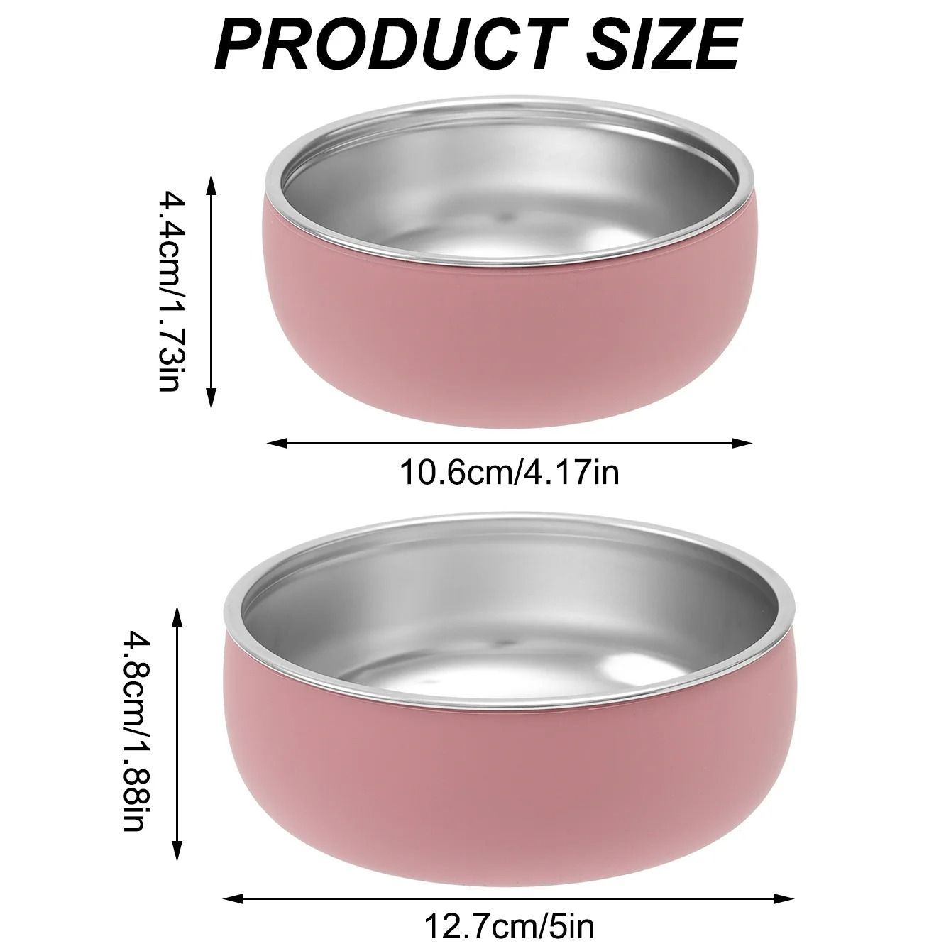 Double Layer Stainless Steel Pediatric Feeding Bowl Set