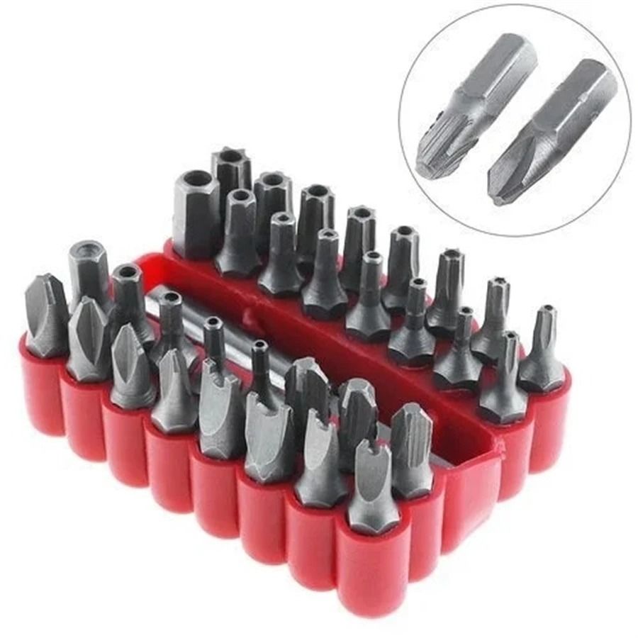 33 Piece Security Bit Set with Magnetic Bit Holder