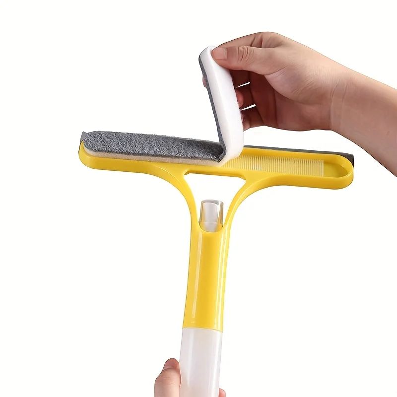 3-in-1 Glass Cleaning Squeegee – Multi-Surface Shower & Window Water Wiper