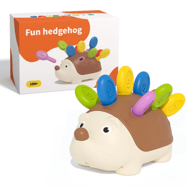 Montessori Hedgehog Fine Motor Toy – Color Counting Sensory Learning Game for Toddlers