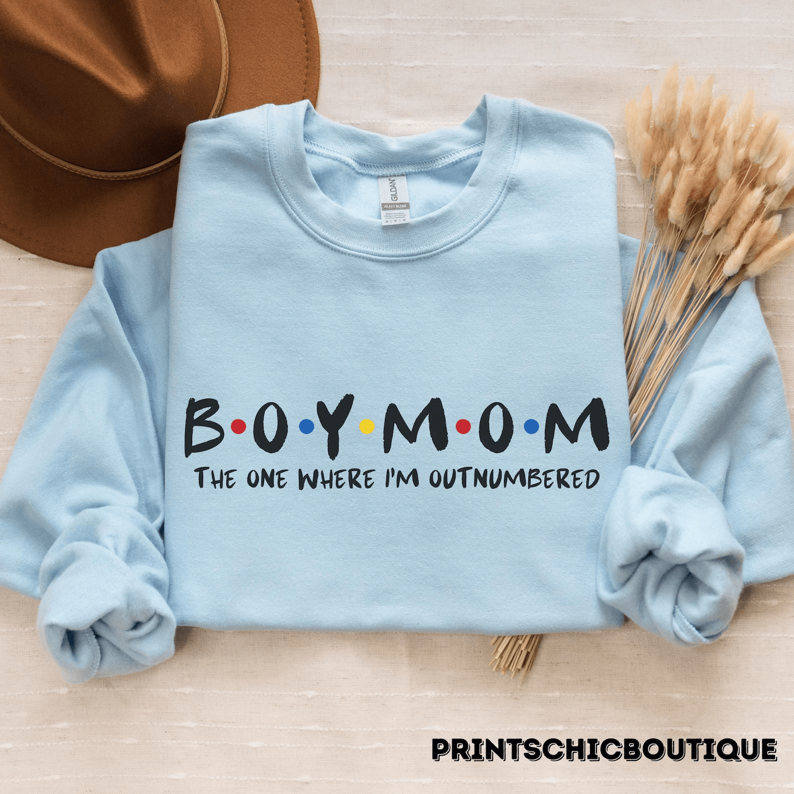 Boy Mom Outnumbered Shirt Tee & Sweatshirt for Moms