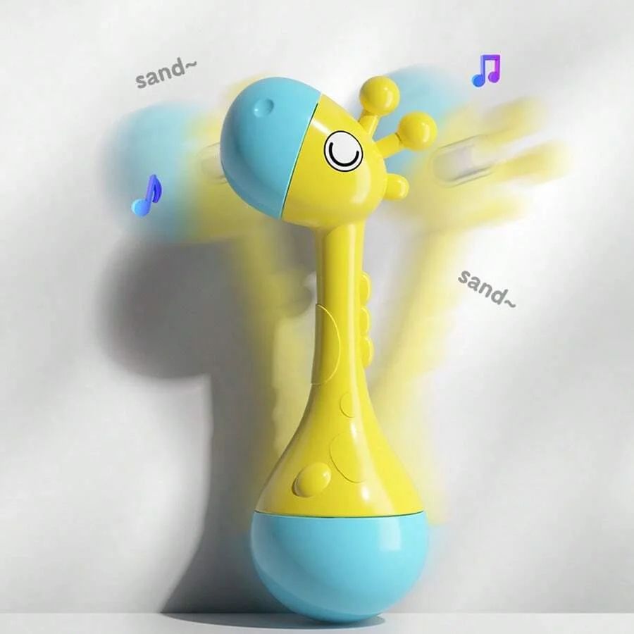 Baby First Hand Rattle Toy – Soft Sound Educational Sensory Toy for Infants