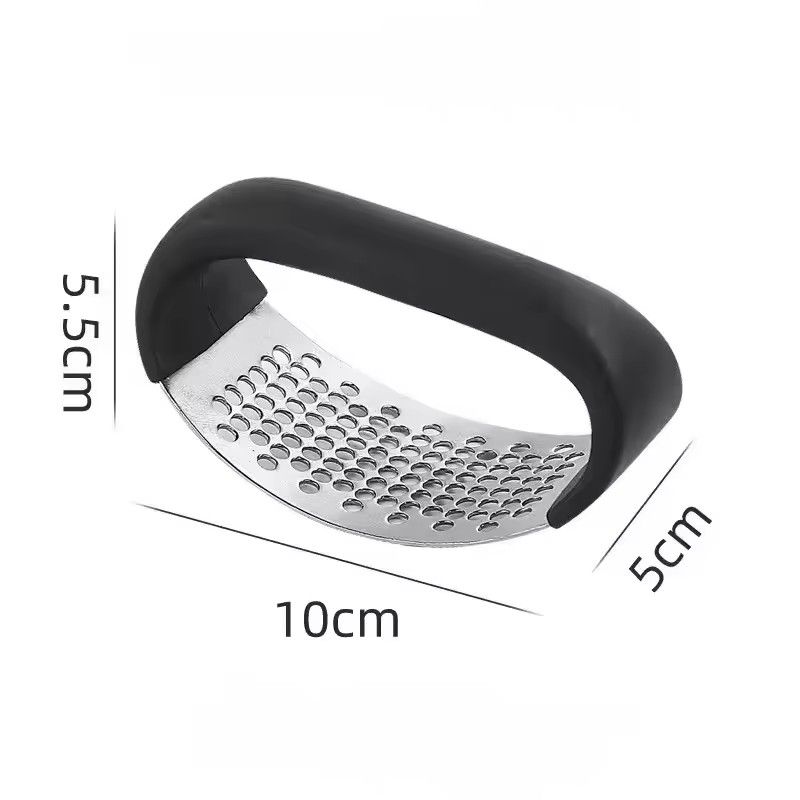 Upgraded Stainless Steel Garlic Press Rocker Manual Garlic Ginger Crusher and Mincer Kitchen Tool