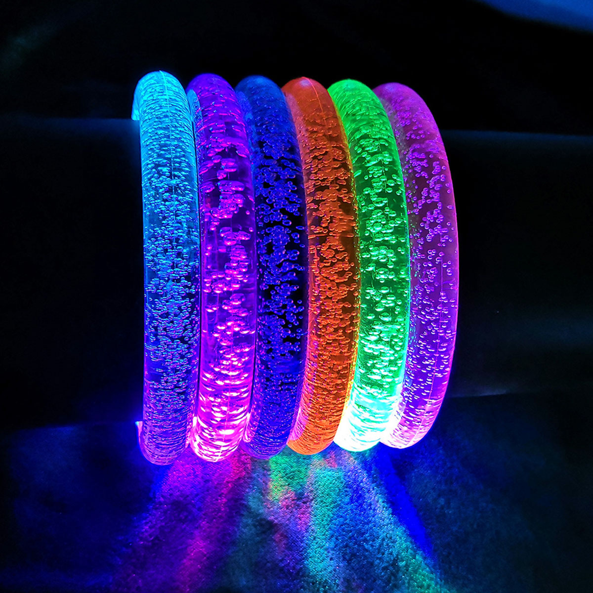 Luminous LED Stick Bracelets Glow in the Dark Flashing Party Supplies for Adults and Children