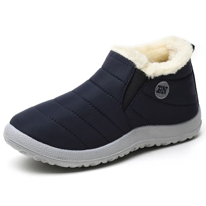 Womens Waterproof Winter Snow Boots – Plush Fur-Lined Ankle Boots